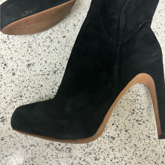 Sam Edelman Kayla Suede Over the Knee Boots Black Size: 7.5M - Picture 13 of 16